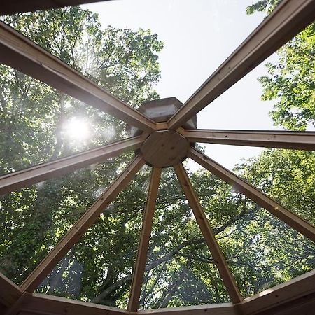 Romantic Treehouse With Hot Tub & Bbq Lodge Praze an Beeble Eksteriør bilde